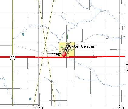 State Center, IA (50247) map