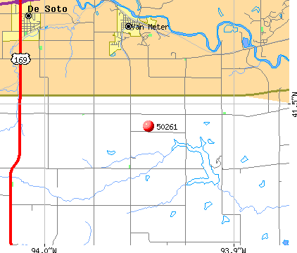 Van Meter, IA (50261) map