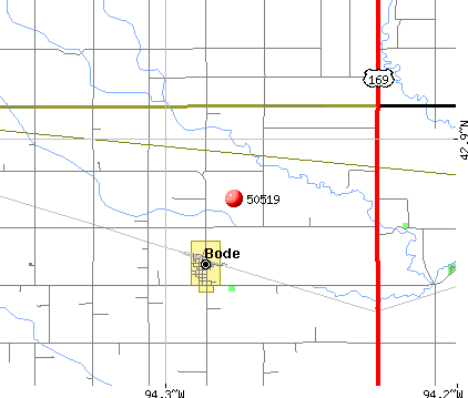Bode, IA (50519) map
