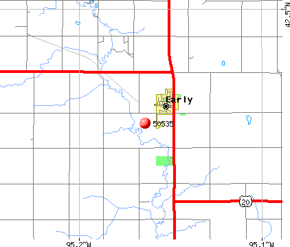Early, IA (50535) map