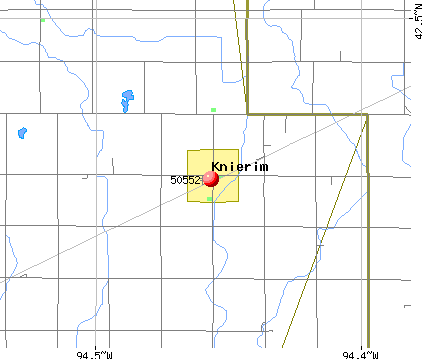 Knierim, IA (50552) map