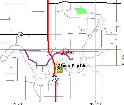 Sioux Rapids, IA (50585) map