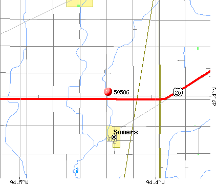 Somers, IA (50586) map