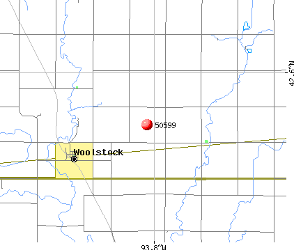 Woolstock, IA (50599) map