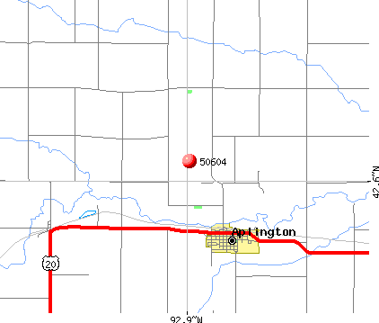 Aplington, IA (50604) map