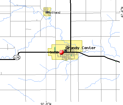 Grundy Center, IA (50638) map
