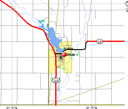 Nashua, IA (50658) map