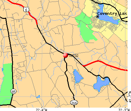 Andover, CT (06232) map