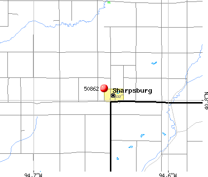 Sharpsburg, IA (50862) map
