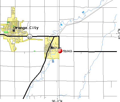 Alton, IA (51003) map
