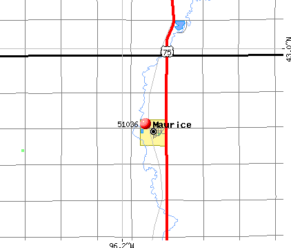 Maurice, IA (51036) map