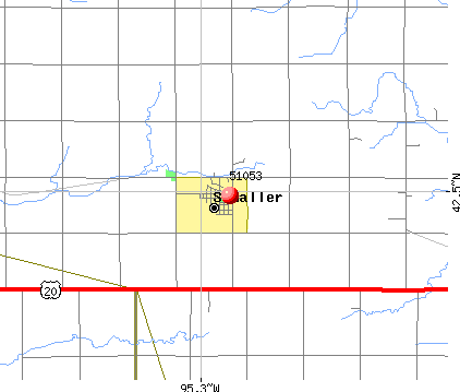 Schaller, IA (51053) map