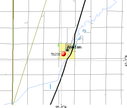 Ashton, IA (51232) map