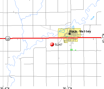 Rock Valley, IA (51247) map