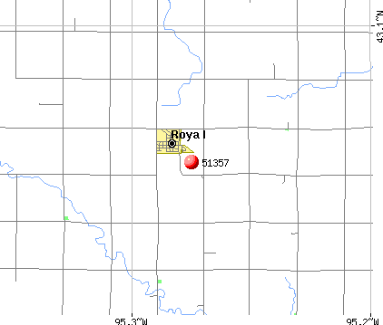 Royal, IA (51357) map