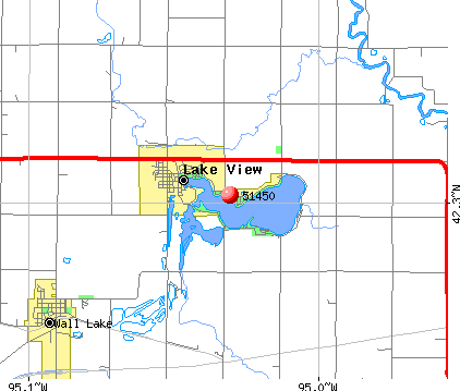 Lake View, IA (51450) map