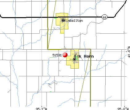 Elk Horn, IA (51531) map
