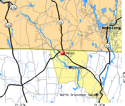 Quinebaug, CT (06262) map
