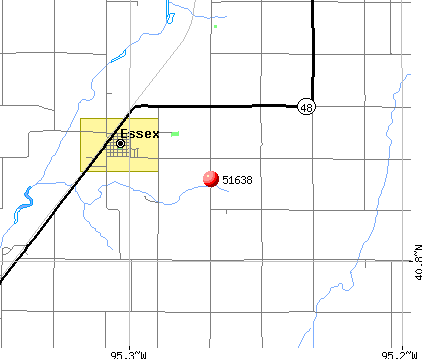 Essex, IA (51638) map