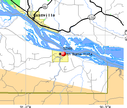North Buena Vista, IA (52066) map
