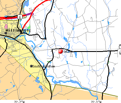 Windham, CT (06280) map