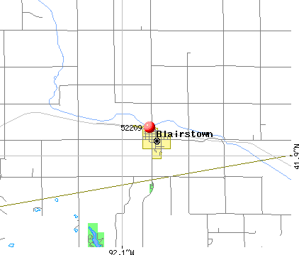 Blairstown, IA (52209) map