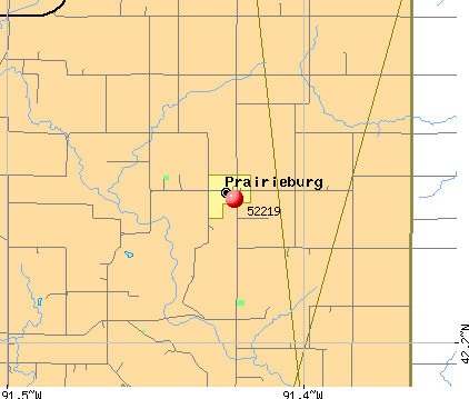 Prairieburg, IA (52219) map
