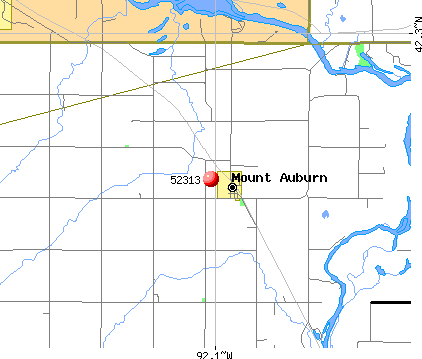 Mount Auburn, IA (52313) map