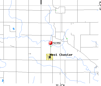 West Chester, IA (52359) map