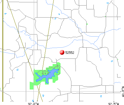 Drakesville, IA (52552) map