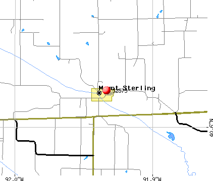Mount Sterling, IA (52573) map