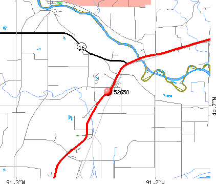Fort Madison, IA (52658) map