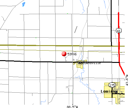 Brownsville, WI (53006) map