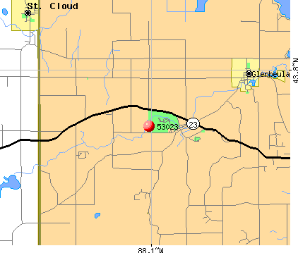 Glenbeulah, WI (53023) map