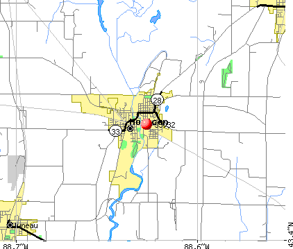 Horicon, WI (53032) map