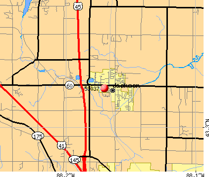 Jackson, WI (53037) map