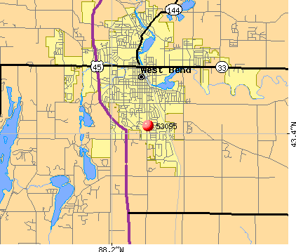 west bend wi zip code map 53095 Zip Code West Bend Wisconsin Profile Homes Apartments west bend wi zip code map