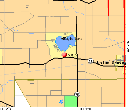 Eagle Lake, WI (53139) map