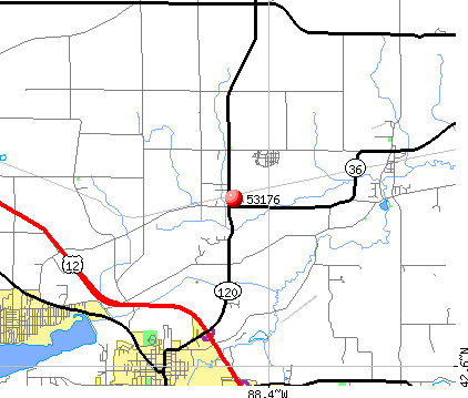 Springfield, WI (53176) map
