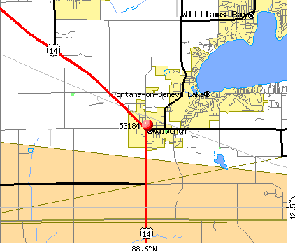 Walworth, WI (53184) map