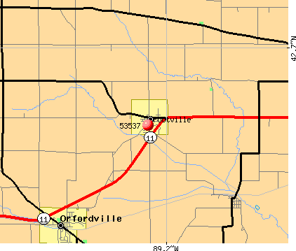 Footville, WI (53537) map