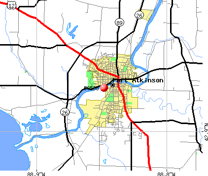 Fort Atkinson, WI (53538) map