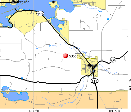 Lodi, WI (53555) map