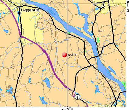Haddam, CT (06438) map
