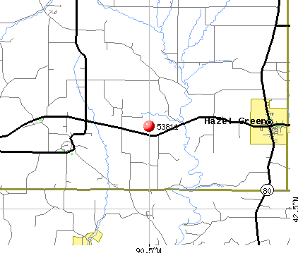 Hazel Green, WI (53811) map