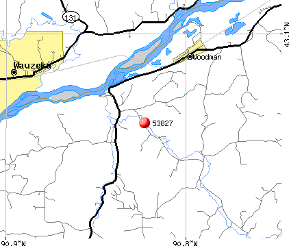 Woodman, WI (53827) map