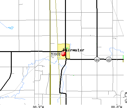 Fairwater, WI (53931) map