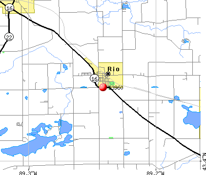 Rio, WI (53960) map
