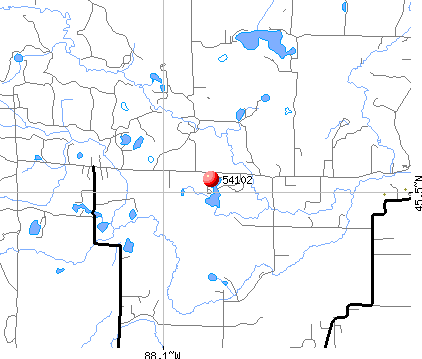 Amberg, WI (54102) map