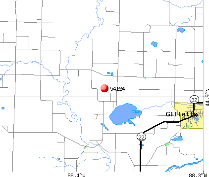 Legend Lake, WI (54124) map